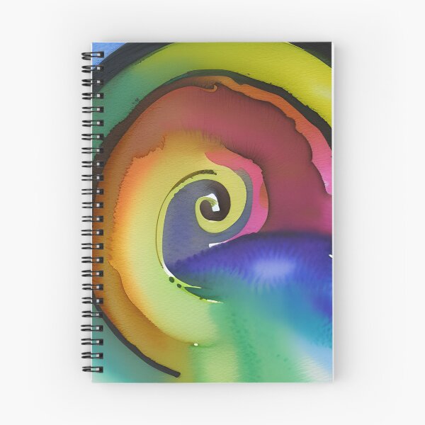 Item preview, Chromatic Cascade: Abstract River of Spirals designed and sold by LustigFox.