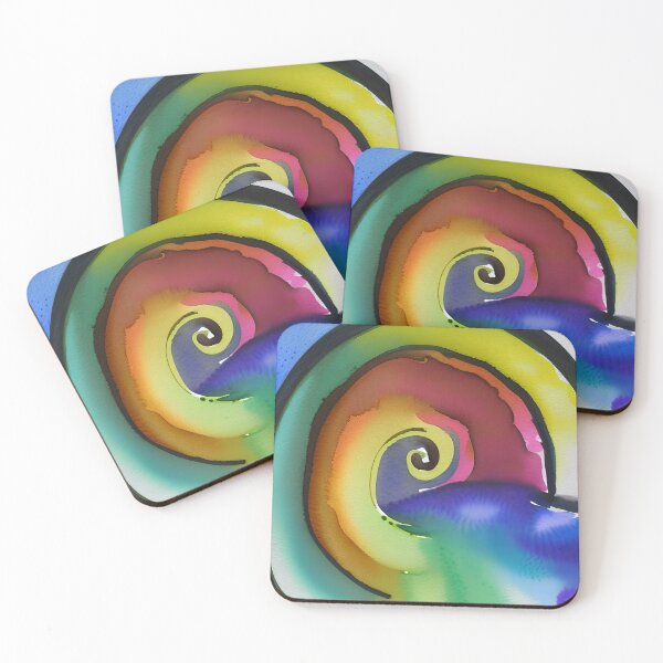 Item preview, Chromatic Cascade: Abstract River of Spirals designed and sold by LustigFox.