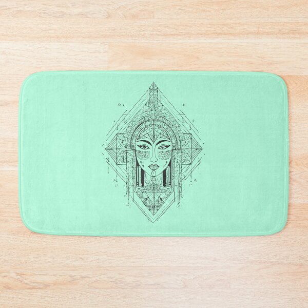 Item preview, Stained-glass Goddess in Black | Sacred Geometry Portraits designed and sold by monkeybusiness.pt.
