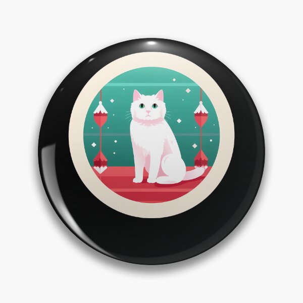 Item preview, Turkish Van Cat Xmas Ornament, Love Cats designed and sold by Logiamerch.