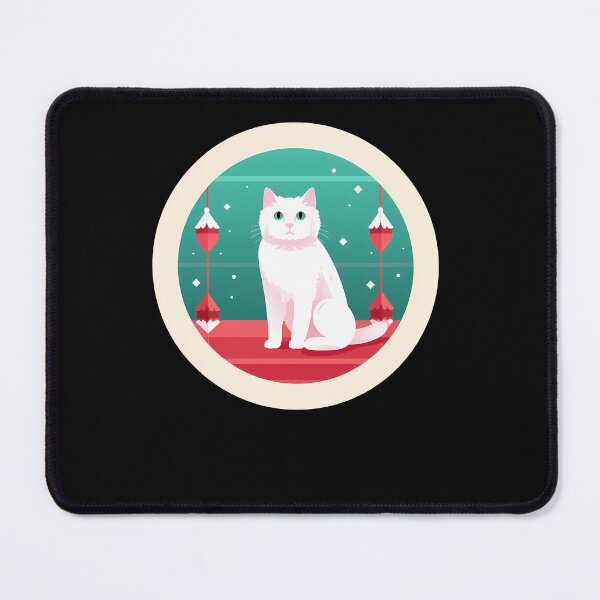 Item preview, Turkish Van Cat Xmas Ornament, Love Cats designed and sold by Logiamerch.
