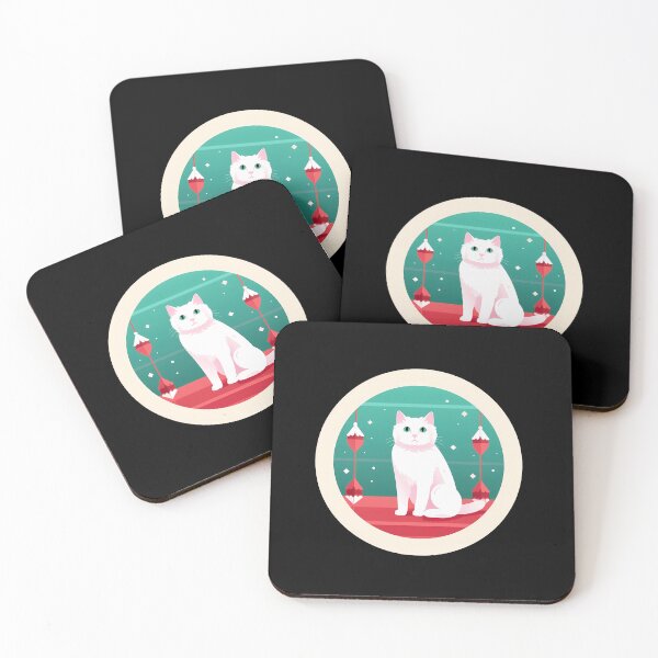 Item preview, Turkish Van Cat Xmas Ornament, Love Cats designed and sold by Logiamerch.
