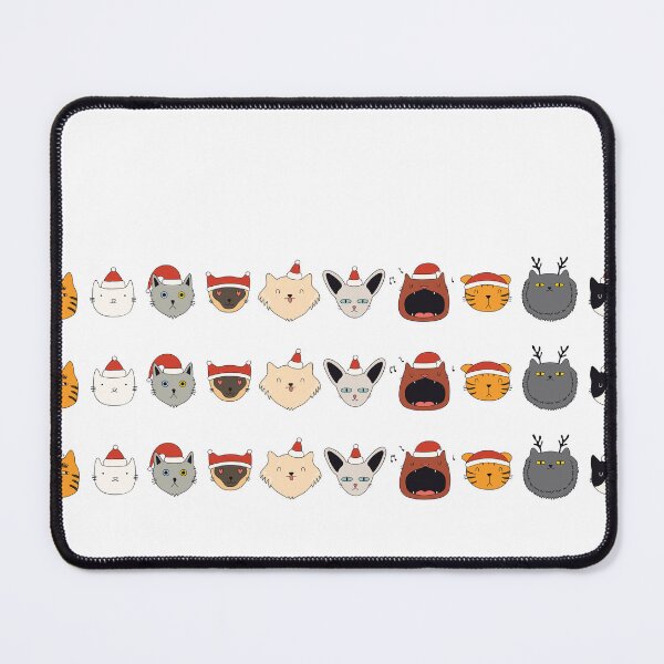 Item preview, Santa Cat Trio - Texture, funny, gifts, merry, time, christmas, magic, designed and sold by Ewelina Niemiec.