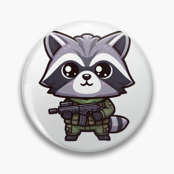 Item preview, Cute Tactical Racoon designed and sold by Wxjtecki.