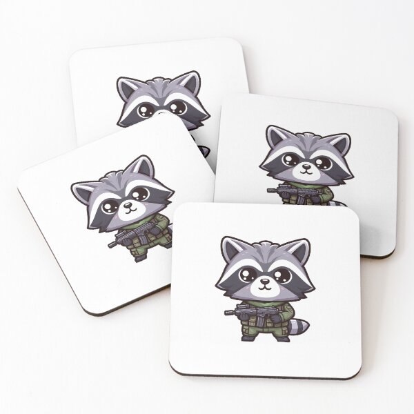 Item preview, Cute Tactical Racoon designed and sold by Wxjtecki.