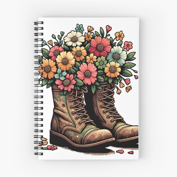 Item preview, Boots with Flowers - Blooming Steps designed and sold by LongIslandDesgn.