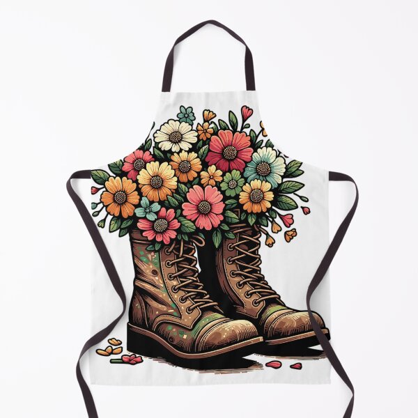Item preview, Boots with Flowers - Blooming Steps designed and sold by LongIslandDesgn.
