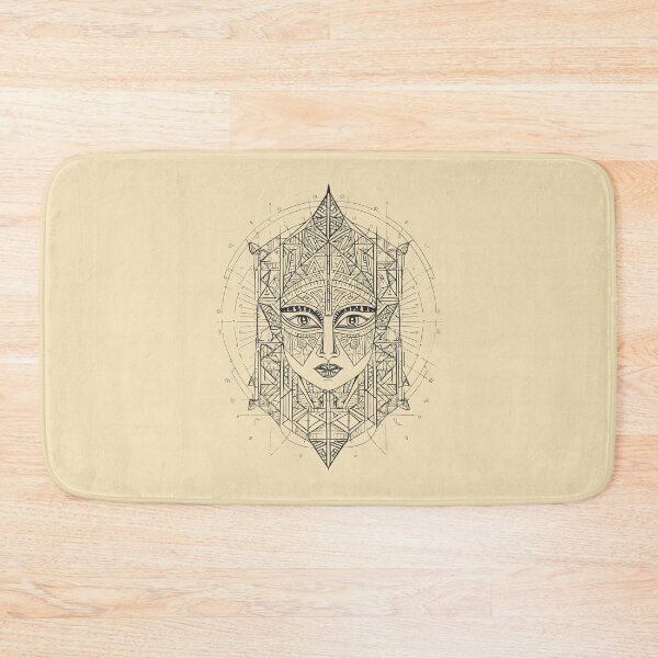 Item preview, Maya Goddess in Black | Sacred Geometry Portraits designed and sold by monkeybusiness.pt.