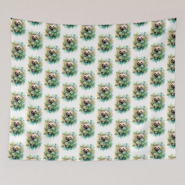 Item preview, Happy sloth print designed and sold by PaperieJennifer.
