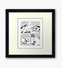 Terrifying Calvin Framed Print