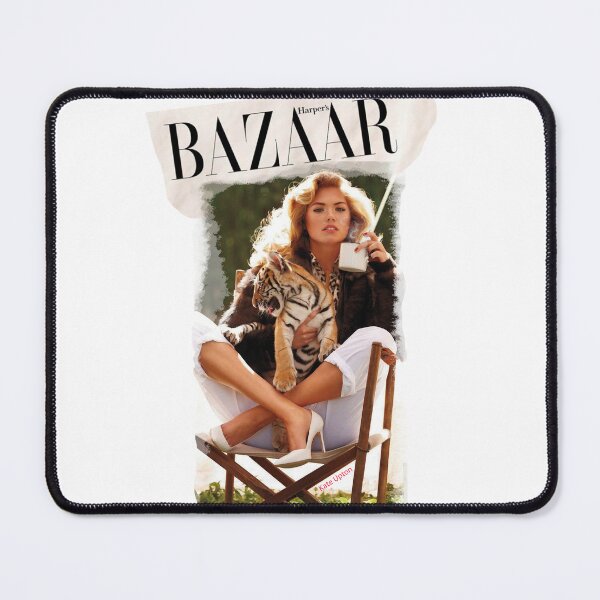 Item preview, Kate Upton with Baby Tiger and Hot Coffee Cup for Bazaar Magazine (by ACCI) designed and sold by VanyssaGraphics.