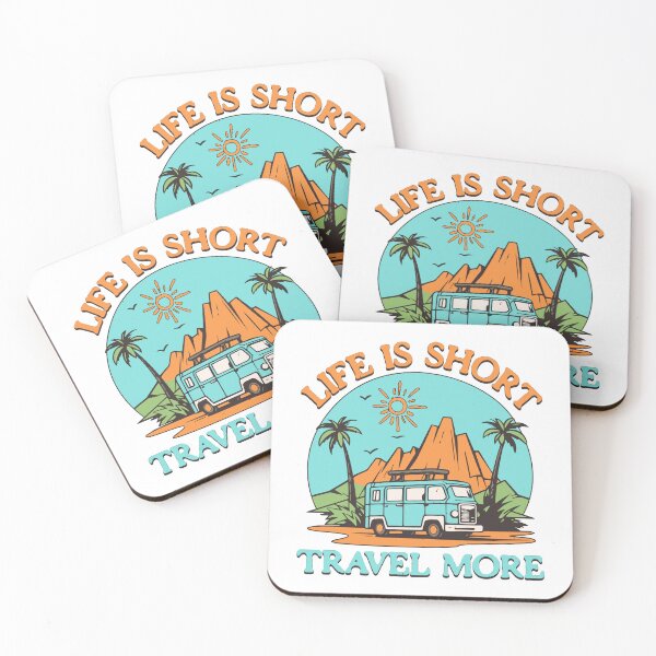 Item preview, Life is Short, Travel More designed and sold by CyberYogi.