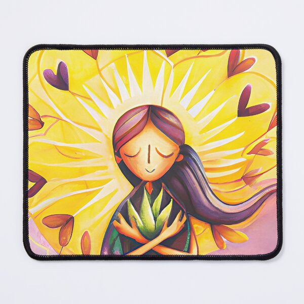 Item preview, Harmony's Embrace: Girl with Nature's Heart designed and sold by LustigFox.