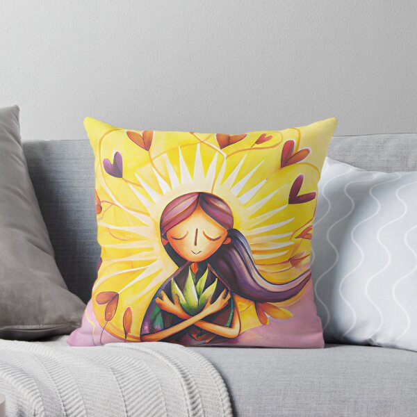 Item preview, Harmony's Embrace: Girl with Nature's Heart designed and sold by LustigFox.