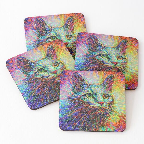 Item preview, Abstractions of abstract abstraction of cat. DeepDream #2300314581025 designed and sold by blackhalt.