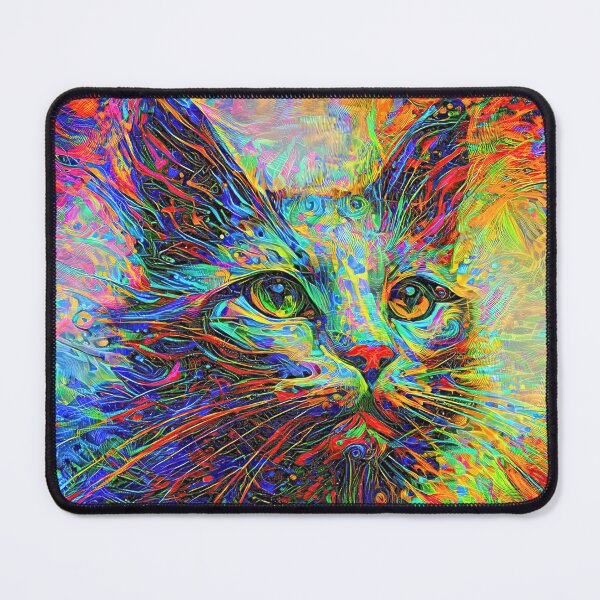 Item preview, Abstractions of abstract abstraction of cat. DeepDream #2300314581025 designed and sold by blackhalt.