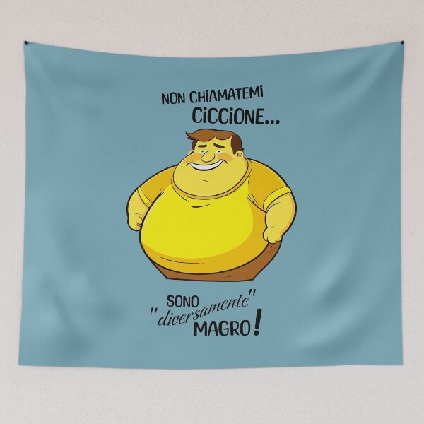 Item preview, Non chiamatemi ciccione sono diversamente magro designed and sold by Jumpeter.