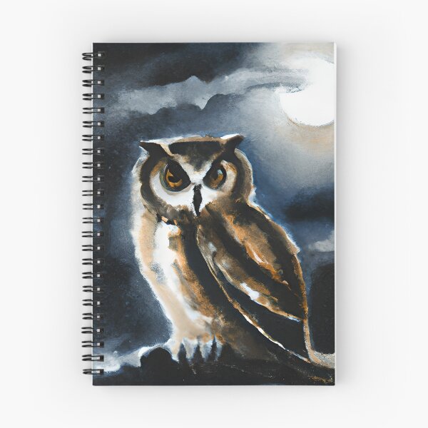 Item preview, "Moonlit Nocturne: Owl's Midnight Vigil designed and sold by LustigFox.