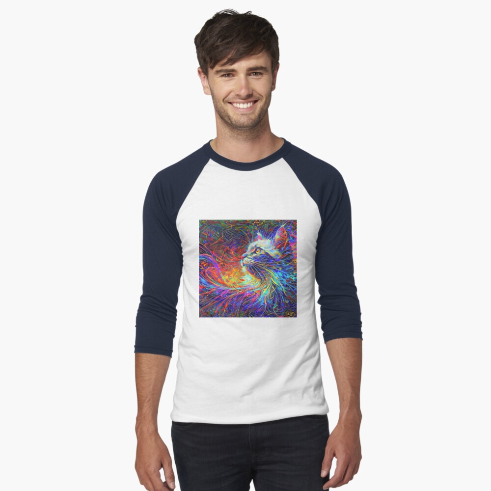 Item preview, Baseball ¾ Sleeve T-Shirt designed and sold by blackhalt.