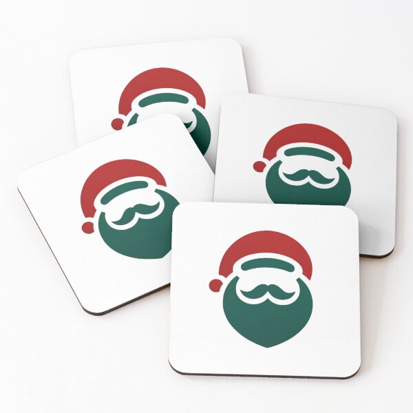 Item preview, "Crimson and Emerald: Santa Abstracted" designed and sold by VectorVoyage.