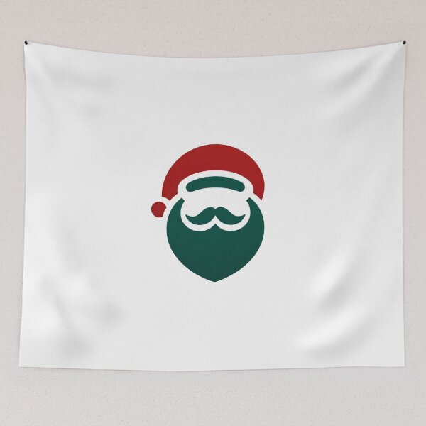 Item preview, "Crimson and Emerald: Santa Abstracted" designed and sold by VectorVoyage.