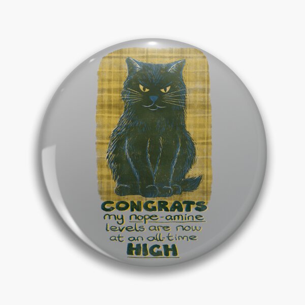 Item preview, Angry Cat with High Nope-Amine Levels designed and sold by micklyn.