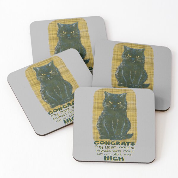 Item preview, Angry Cat with High Nope-Amine Levels designed and sold by micklyn.