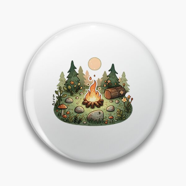 Item preview, Enchanted Forest Campfire Under Moonlight  designed and sold by UmbrellaStudio1.