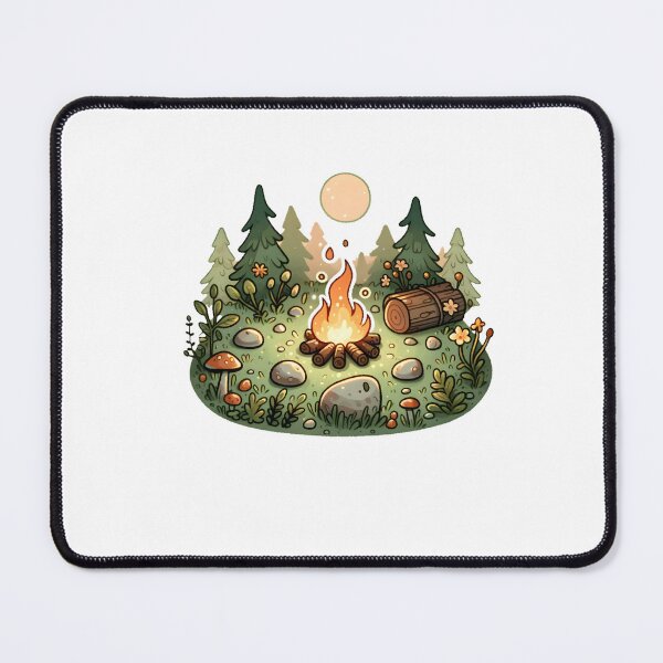 Item preview, Enchanted Forest Campfire Under Moonlight designed and sold by UmbrellaStudio1.