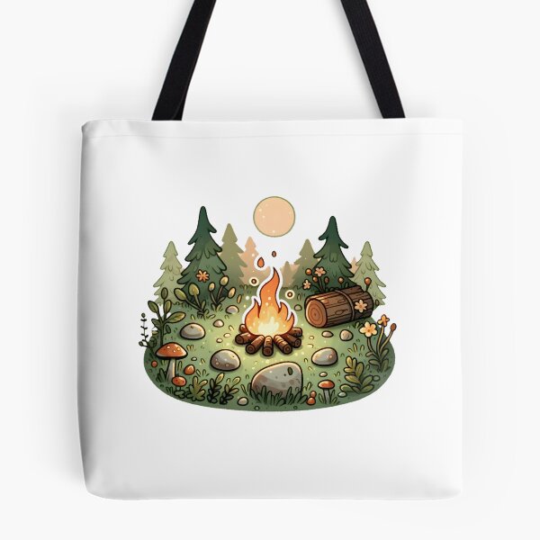 Item preview, Enchanted Forest Campfire Under Moonlight  designed and sold by UmbrellaStudio1.