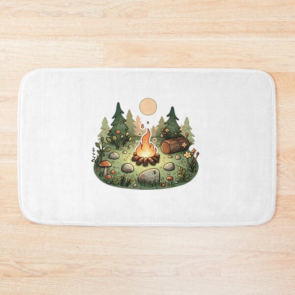 Item preview, Enchanted Forest Campfire Under Moonlight  designed and sold by UmbrellaStudio1.