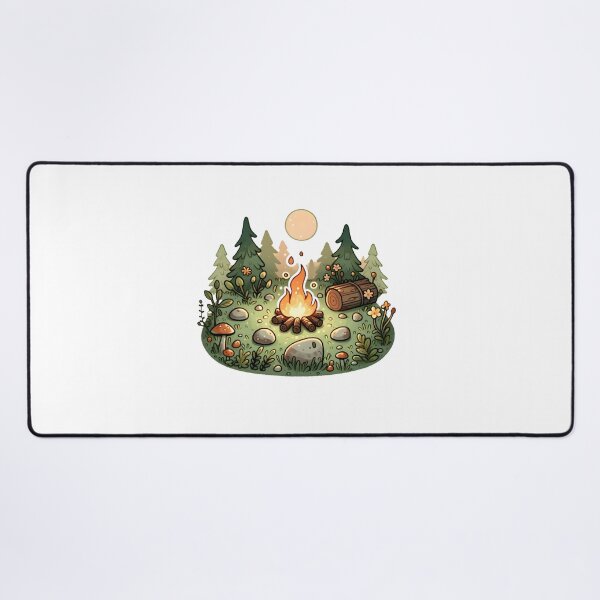 Item preview, Enchanted Forest Campfire Under Moonlight  designed and sold by UmbrellaStudio1.