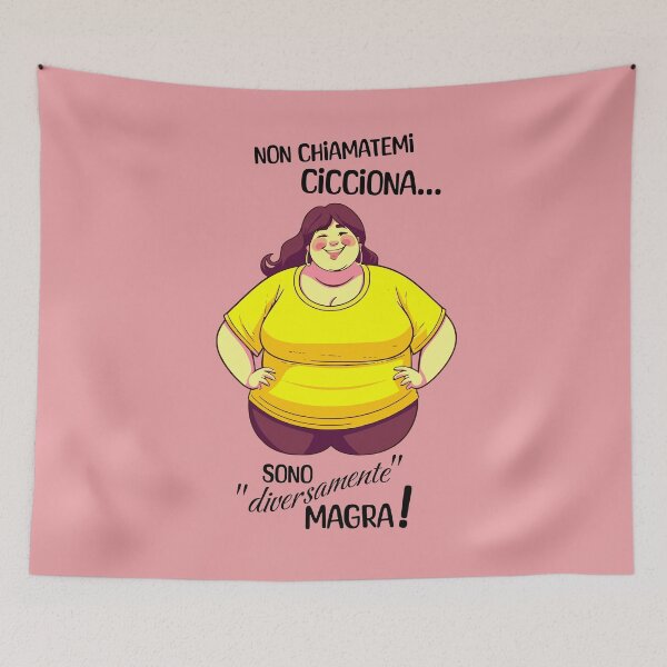 Item preview, Non chiamatemi cicciona sono diversamente magra designed and sold by Jumpeter.