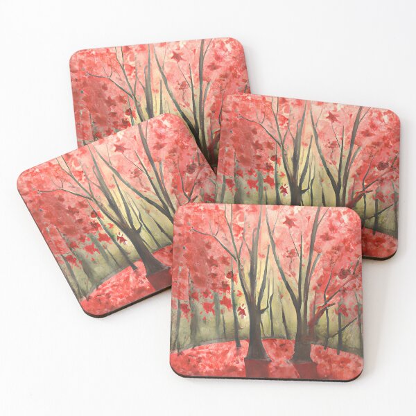 Item preview, Crimson Conversations: Watercolor Woodlands designed and sold by LustigFox.