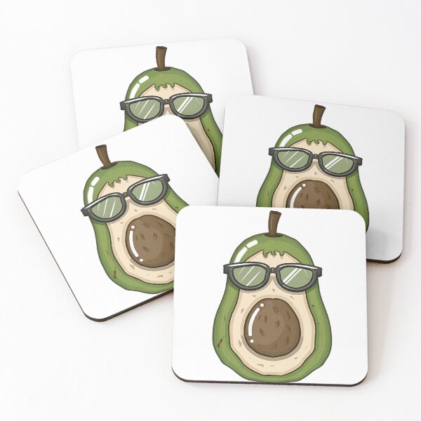 Item preview, Avocado with glasses designed and sold by MellaTee.