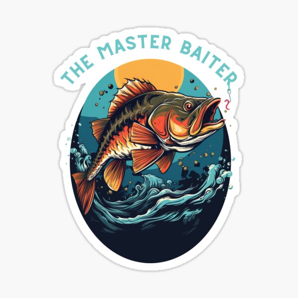 The master baiter Sticker for Sale by komofficial