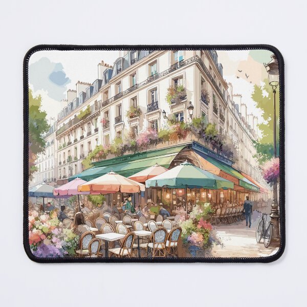 Item preview, Paris street corner in watercolors designed and sold by LongIslandDesgn.