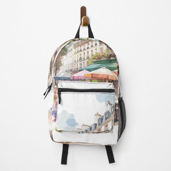 Item preview, Paris street corner in watercolors designed and sold by LongIslandDesgn.