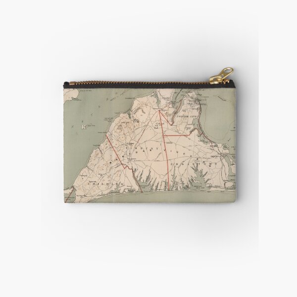 Item preview, Vintage Map of Martha's Vineyard (1891) designed and sold by BravuraMedia.