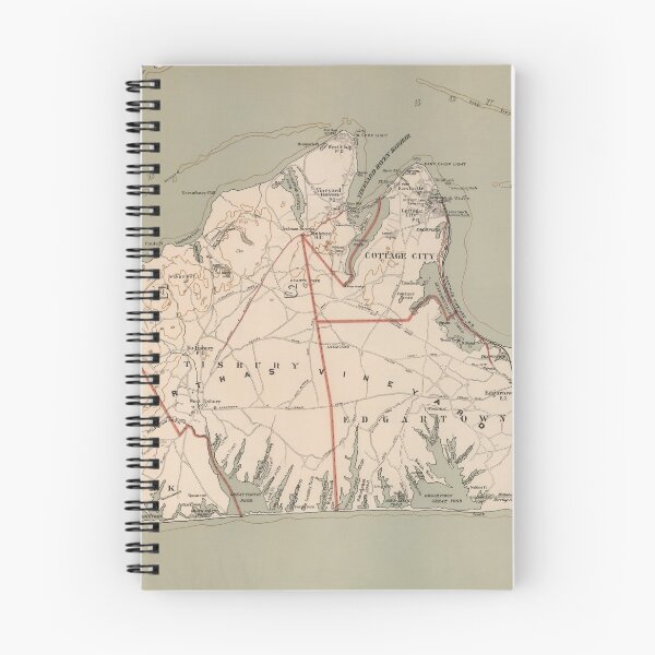 Item preview, Vintage Map of Martha's Vineyard (1891) designed and sold by BravuraMedia.