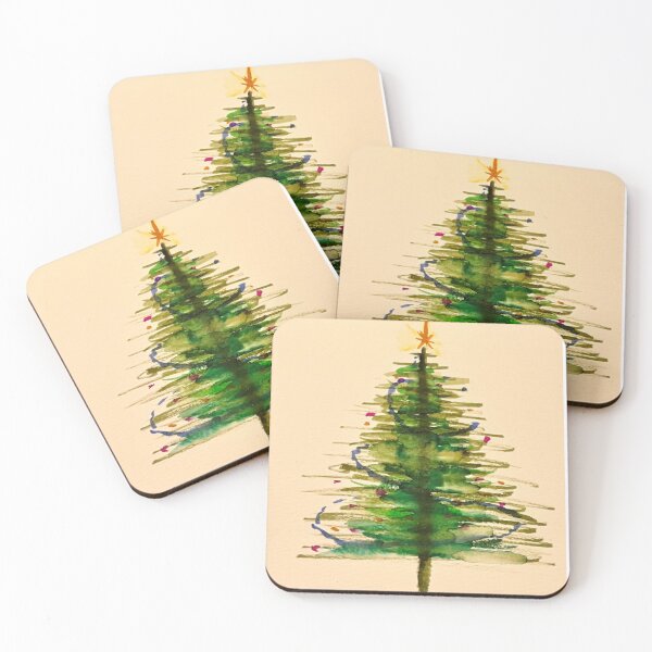Item preview, Wing Light Art Designs Watercolor Christmas Tree designed and sold by Wing Light Art Designs.