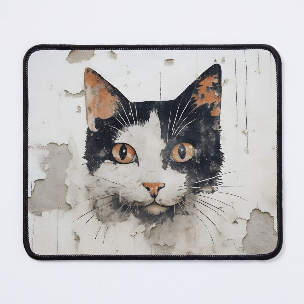 Item preview, wall graffiti surrealism cat digital print designed and sold by dcrc.