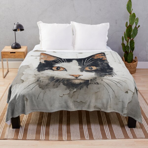 Item preview, wall graffiti surrealism cat digital print designed and sold by dcrc.
