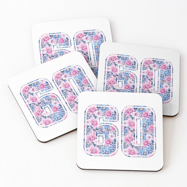 Item preview, 60th Birthday, floral number 60, woman’s designed and sold by iclipart.