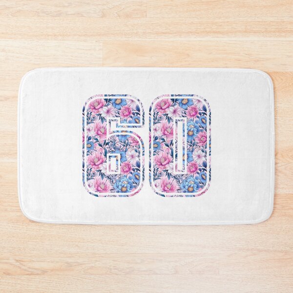Item preview, 60th Birthday, floral number 60, woman’s designed and sold by iclipart.