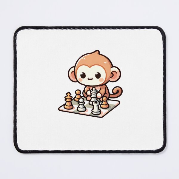 Item preview, Playful Monkey Playing Chess Cute designed and sold by UmbrellaStudio1.