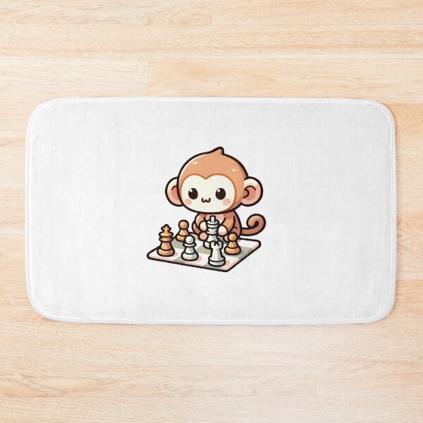 Item preview, Playful Monkey Playing Chess Cute  designed and sold by UmbrellaStudio1.
