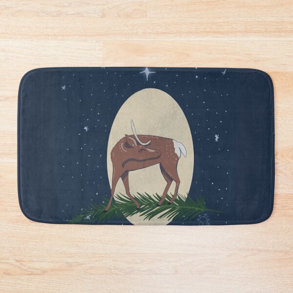 Item preview, Cute Deer Silent Night designed and sold by marleywrightart.