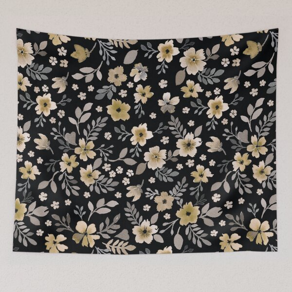 Item preview, Serene -golden yellow and black designed and sold by Päivikki Annunen.