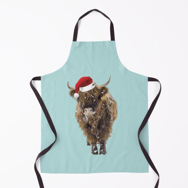 Item preview, Christmas Highland Cow designed and sold by chillaxcats.